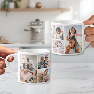 Photo Collage Simple Elegant Picture Espresso Cup