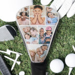 Photo Collage Simple Elegant Picture Golf Head Cover<br><div class="desc">This personalized golf head cover features a simple 6-photo collage. Add your favourite family memories, vacation shots, or any special moments to create a unique and meaningful keepsake. A fun and thoughtful gift for Father’s Day, Mother’s Day, birthdays, holidays, or just because. Whether used out on the course or displayed...</div>