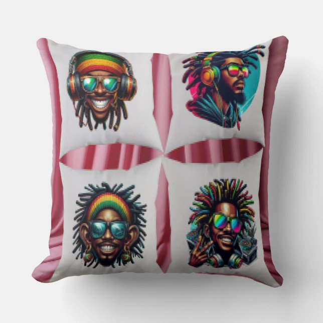 Photo Collage  Throw Pillow (Front)