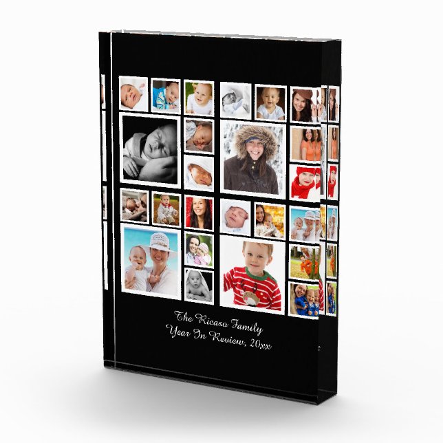 Photo Collage Unique Custom Personalized Block (Right)