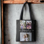 Photo Collage Unique Personalized 4 Photo Family Tote Bag<br><div class="desc">Photo Collage Unique Personalized 4 Photo template bag from Ricaso - featured with a stunning family typography</div>