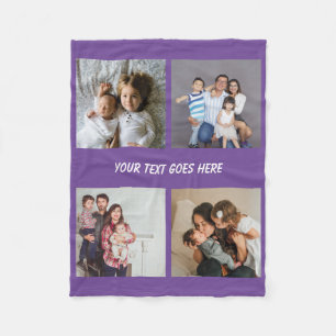Photo Collage  Unique Personalized DIY Custom Fleece Blanket