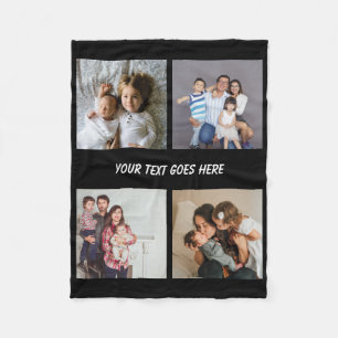Photo Collage  Unique Personalized DIY Custom Fleece Blanket