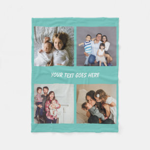 Photo Collage  Unique Personalized DIY Custom Fleece Blanket