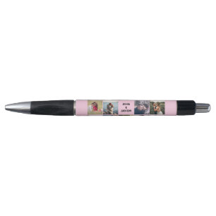 Photo Collage Wedding Custom Pink Pen