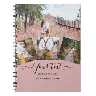 PHOTO Collage Wedding Gifts Newlyweds ANNIVERSARY Notebook