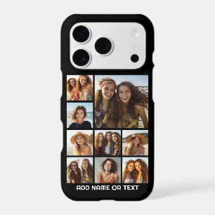 Photo Collage with 9 Photos optional background
