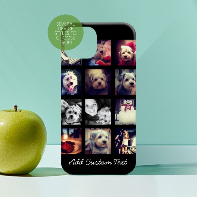 Photo Collage with Black Background Case-Mate iPhone Case (Personalized Phone Case)