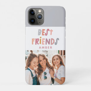 Photo colourful fun typography best friends iPhone 11 pro case