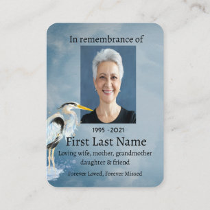 Photo commémorative Grand Carte de visite d'oiseau