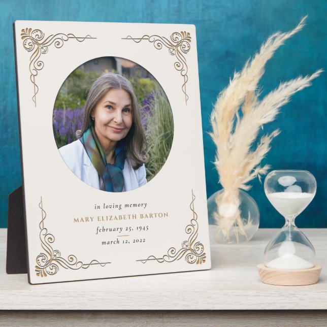 Photo commémorative Plaque décorative en or ivoire (Côté)