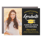 Photo Congrats Black Gold Yellow Graduation Parade