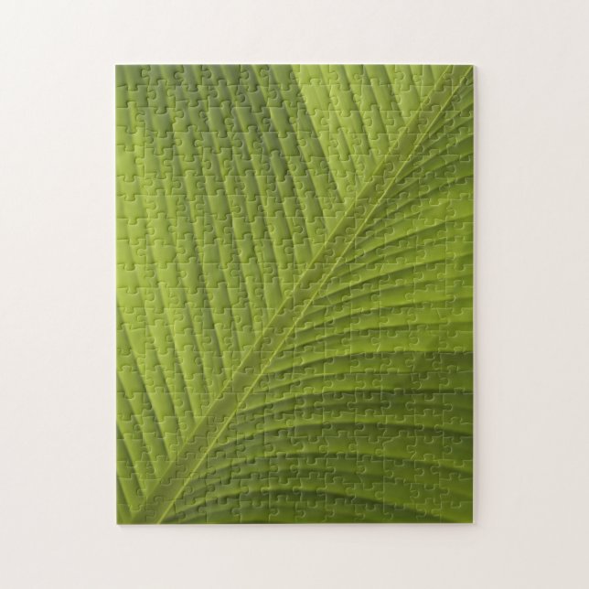 Photo couleur feuille banane verte 2, Puzzle (Vertical)