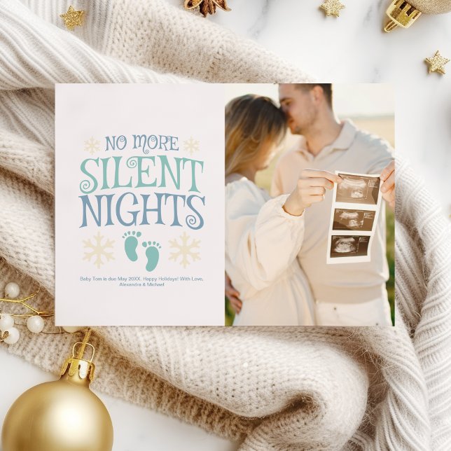 Photo Couple Christmas Pregnancy Announcement (Creator Uploaded)