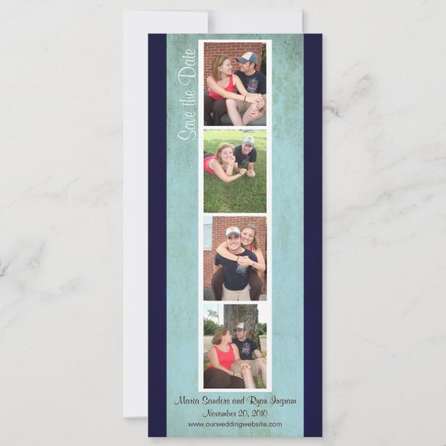 Photo Creative Booth Save the Date (Sky Blue) (Devant)