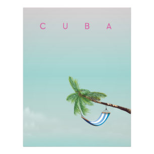 Photo Cuba Hamac Impression de vacances de style vintage