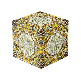 Photo Cube d'art de l'imagination du néon