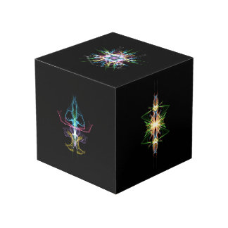 Photo Cube with Colourful Abstract Designs
