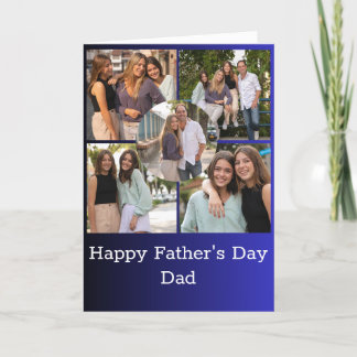 Photo Custom Collage Father's Day Card