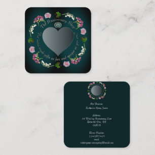 Photo Custom Floral Weddings, Anniversaries Square Square Business Card