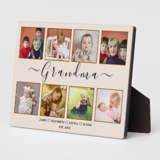 Photo Custom Grandma Plaque – Grandparents Day Gift