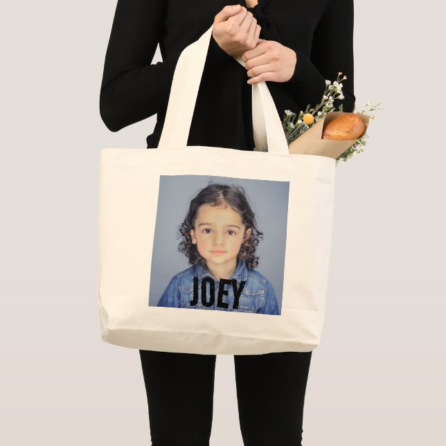 Photo custom  large tote bag (Front (Product))