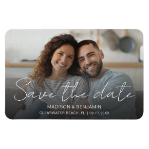 Photo Custom Save The Date Wedding Engagement Magnet