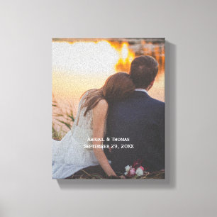 Photo Customize Personalize Wedding  Canvas Print