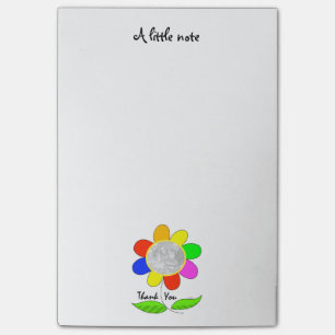 photo customized Thank you flower Post-it Notes