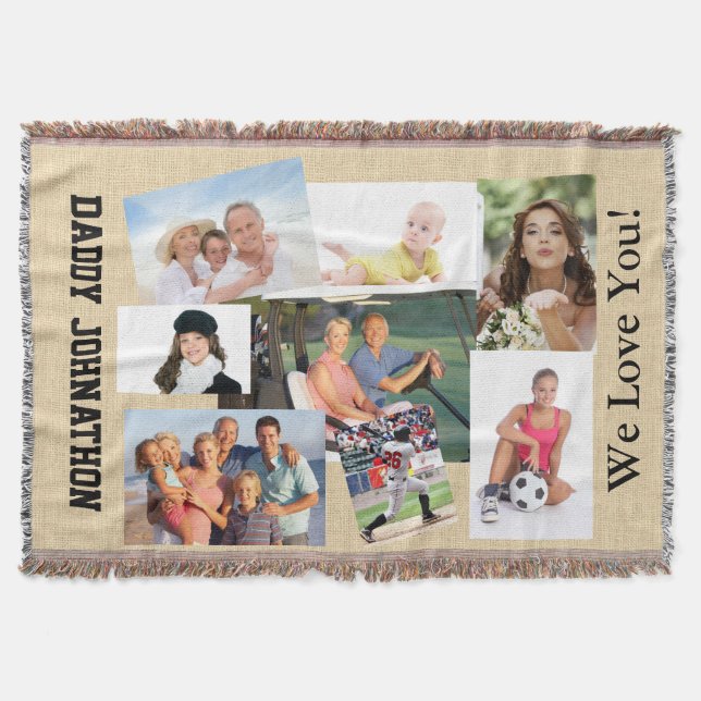 Photo Customized Throw Blanket - SRF (Front)