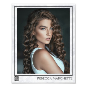 Photo d'acteur au format marble   Tirage photo ave