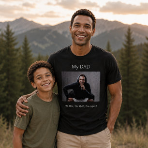 Photo Dad man myth legend fun T-Shirt