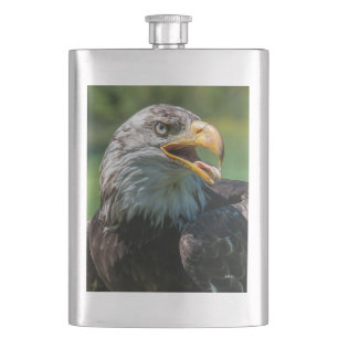 photo d'aigle hip flask