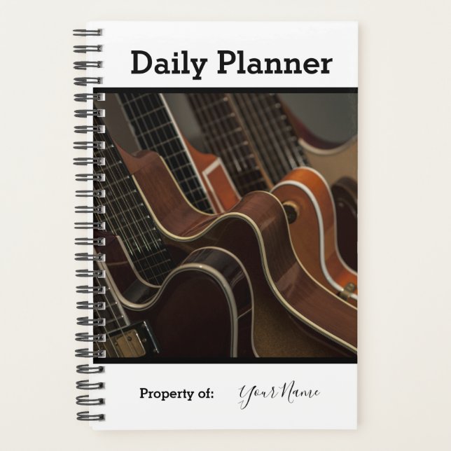 Photo Daily Planner Guitar Theme HAMbWG (Front)