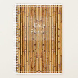 Photo Daily Planner in a Bamboo Design  - HAMbWG