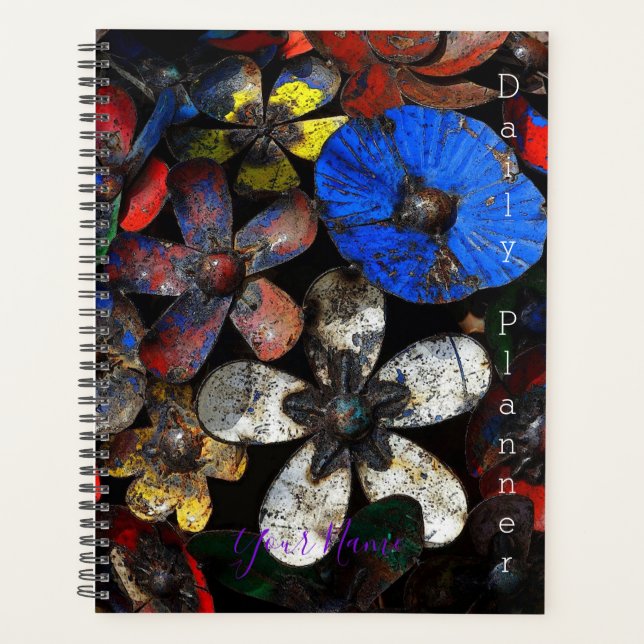 Photo Daily Planner with Full Colour Photo - HAMbW (Front)