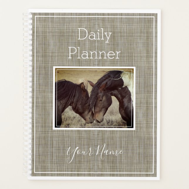 Photo Daily Planner with Horse - HAMbWG (Front)