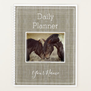 Photo Daily Planner with Horses - HAMbWG