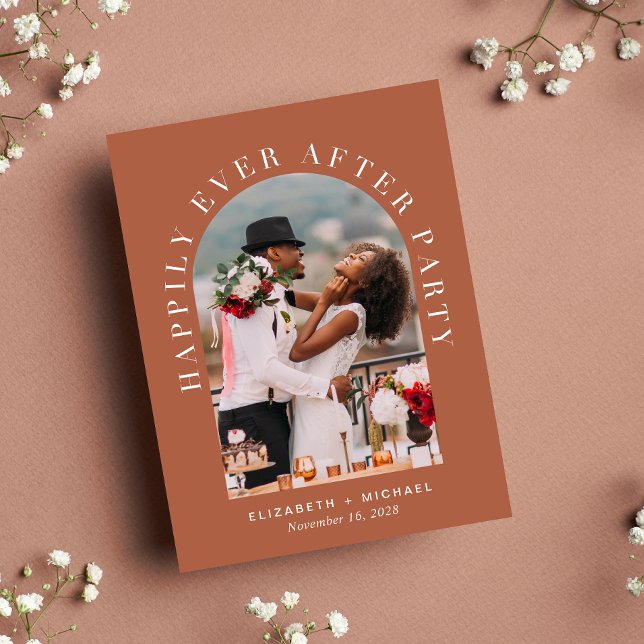 Photo d'Arche Élégante Carte de Mariage en Terraco (Créateur téléchargé)