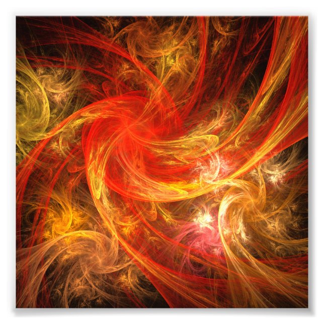 Photo d'art Abstrait Firestorm (Devant)