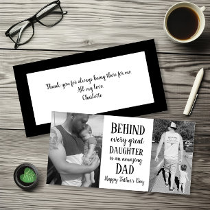 Photo Daughter Quote Father's Day Card
