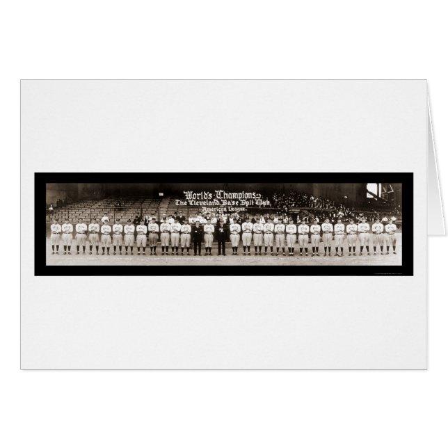 Photo de base-ball 1921 des Indiens (Devant horizontal)