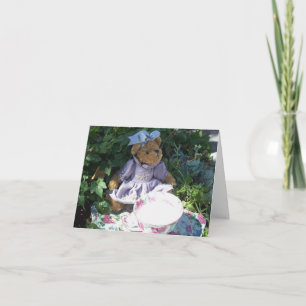Photo de carte de voeux de note de service à thé