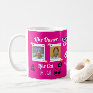 Photo de chat personnalisée Mug de café   Musique 