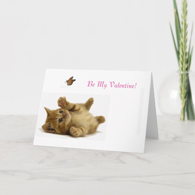 Photo de chat pour la carte de Saint Valentin (Devant)