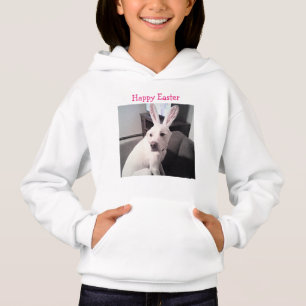 Photo de Chien Chien Blanc Portant Des Oreilles De