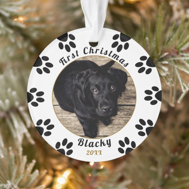 Photo de Chien Empreinte de patte de Noël de Puppy (Arbre)