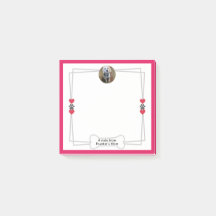 Photo de chien Notes post-it avec pattes et coeurs