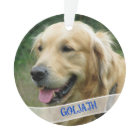 Photo de chien personnalisée Acrylique Noël