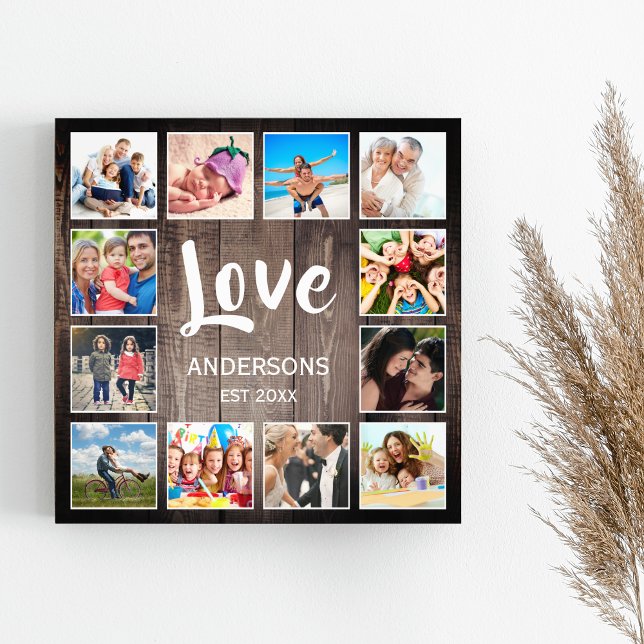 Photo de Custom Collage Rustic Farmhouse Love Fami (Créateur téléchargé)